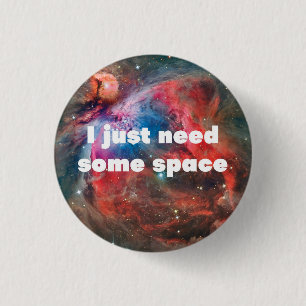 Badge Rond 2,50 Cm Bouton Geek Espace