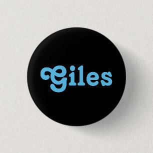 Badge Rond 2,50 Cm Bouton Giles