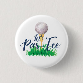 Badge Rond 2,50 Cm Bouton Golf Party