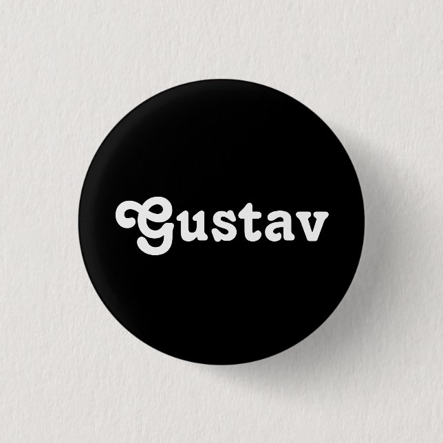 Badge Rond 2,50 Cm Bouton Gustav (Devant)