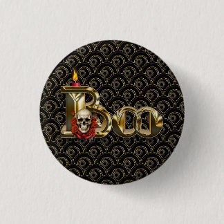 Badge Rond 2,50 Cm Bouton Halloween Candle Boo