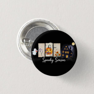 Badge Rond 2,50 Cm Bouton Halloween de saison éffrayante
