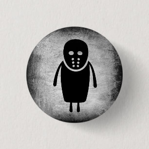Badge Rond 2,50 Cm Bouton Halloween "Jason"