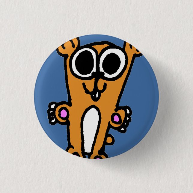 Badge Rond 2,50 Cm Bouton Hammy (Devant)