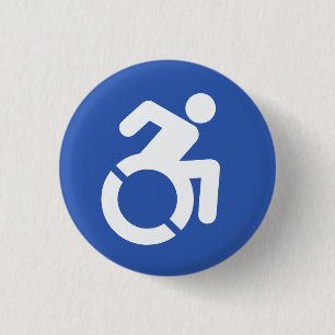 Badge Rond 2,50 Cm Bouton Handicap