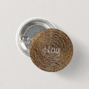 Badge Rond 2,50 Cm Bouton Hay Bale
