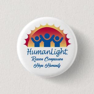 Badge Rond 2,50 Cm Bouton HumanLight