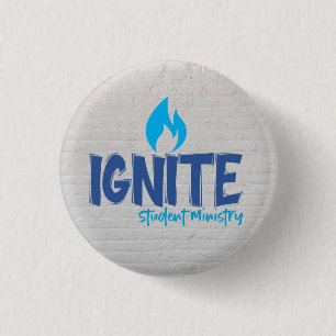 Badge Rond 2,50 Cm Bouton Ignorer