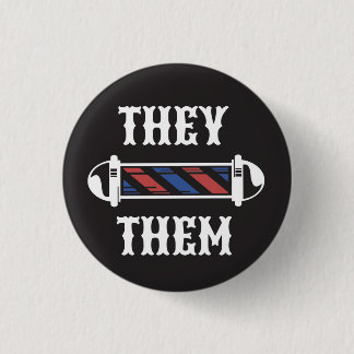 Badge Rond 2,50 Cm Bouton ILS/EUX Pronoun