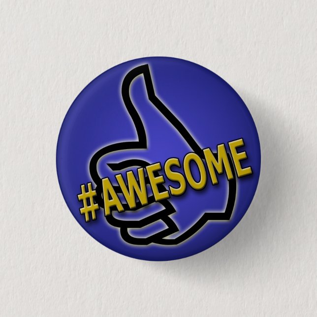 Badge Rond 2,50 Cm Bouton impressionnant (Devant)