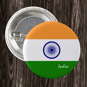 Badge Rond 2,50 Cm Bouton Inde, mode Drapeau Indien patriotique