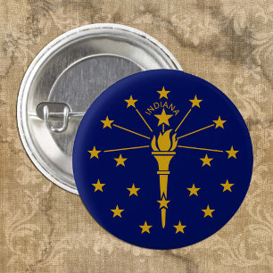 Badge Rond 2,50 Cm Bouton Indiana, mode du drapeau patriotique Indian
