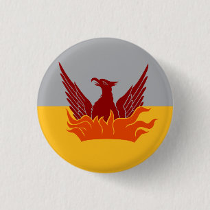 Badge Rond 2,50 Cm Bouton Indicateur d'or du brouillard SF