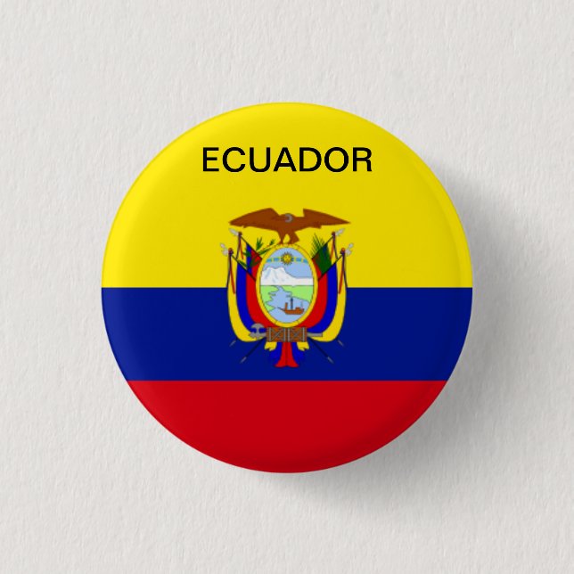 Badge Rond 2,50 Cm Bouton indicateur Équateur. (Devant)