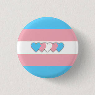 Badge Rond 2,50 Cm Bouton indicateur transgenre