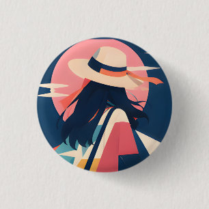 Badge Rond 2,50 Cm Bouton inspiré d'anime à collectionner 2Sunlit Wan