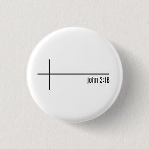 Badge Rond 2,50 Cm Bouton inspiré de 3h16 de John