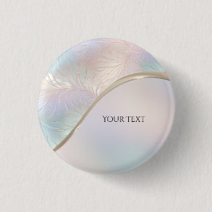 Badge Rond 2,50 Cm Bouton iridescent abstrait moderne