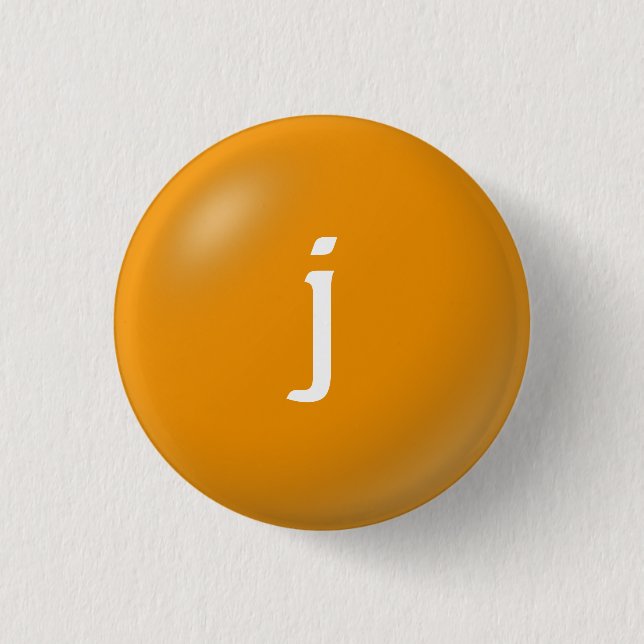 Badge Rond 2,50 Cm Bouton J Monogram (Devant)