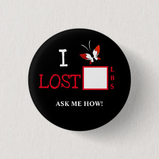Badge Rond 2,50 Cm Bouton J'AI PERDU