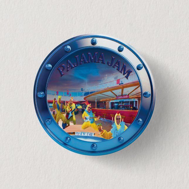 Badge Rond 2,50 Cm Bouton Jambe Pyjama (Devant)