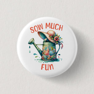Badge Rond 2,50 Cm Bouton Jardin Plaisant
