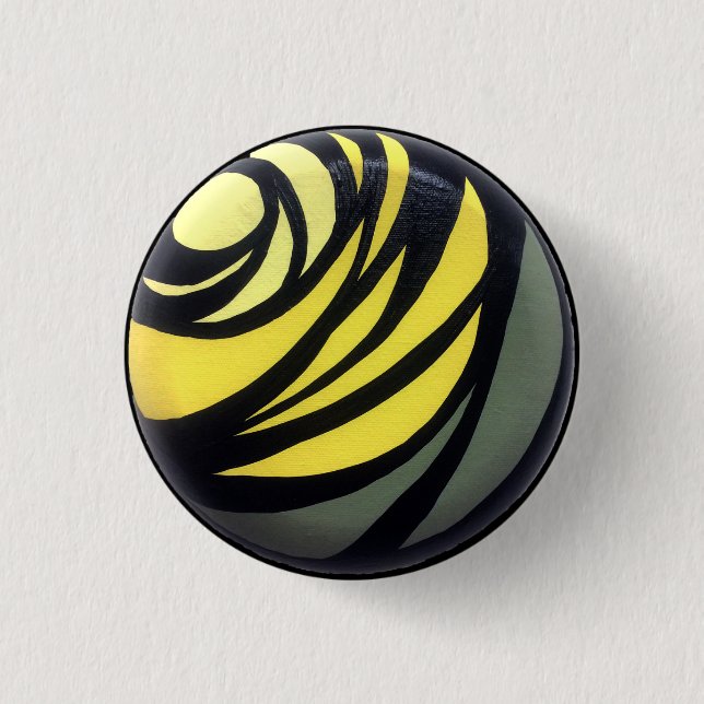 Badge Rond 2,50 Cm Bouton jaune de Chakra (Devant)