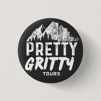 Badge Rond 2,50 Cm Bouton Joli Gritty