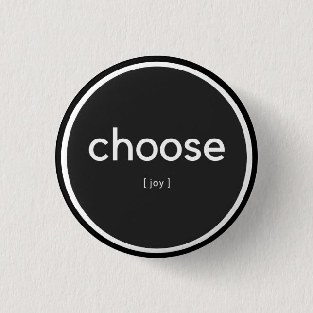 Badge Rond 2,50 Cm bouton [joy] (Devant)