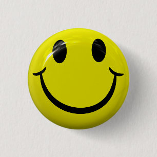 Badge Rond 2,50 Cm Bouton Joyeux Visage