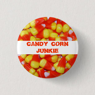 Badge Rond 2,50 Cm Bouton Junkie de maïs Candy