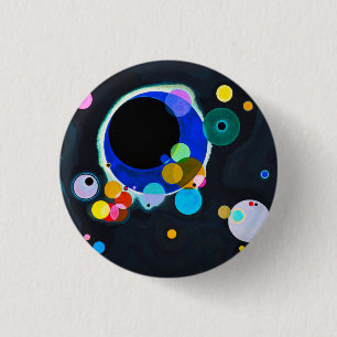 Badge Rond 2,50 Cm Bouton Kandinsky Plusieurs cercles