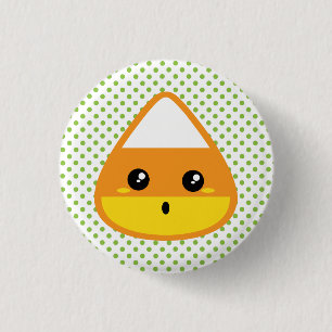 Badge Rond 2,50 Cm Bouton Kawaii Candy Corn