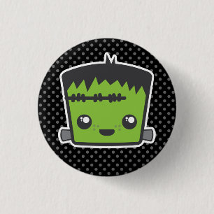 Badge Rond 2,50 Cm Bouton Kawaii Frankenstein