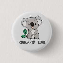 Badge Rond 2,50 Cm Bouton Koala