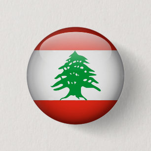 Badge Rond 2,50 Cm Bouton Liban