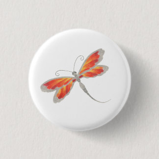 Badge Rond 2,50 Cm Bouton libellule