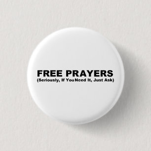 Badge Rond 2,50 Cm Bouton libre de prières