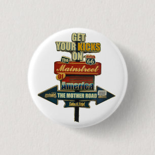 BADGE ROND 2,50 CM *BOUTON LIGNE 66 LÉGENDAIRE**