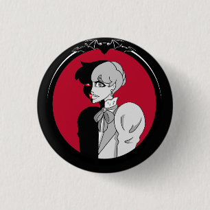 Badge Rond 2,50 Cm Bouton Lucy Westenra BRW