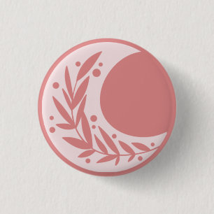 Badge Rond 2,50 Cm Bouton Lune