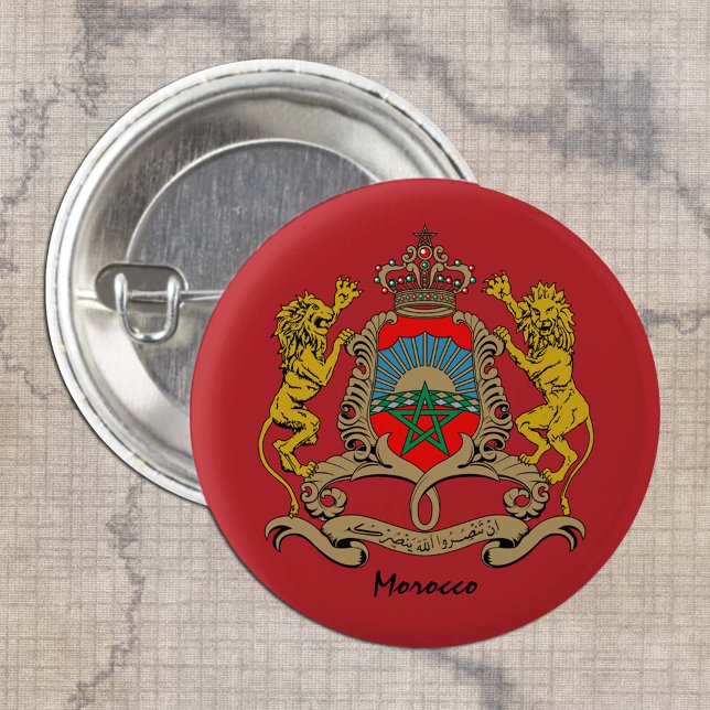 Badge Rond 2,50 Cm Bouton Maroc, mode Drapeau patriotique marocain (Créateur téléchargé)