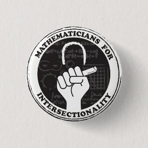 Badge Rond 2,50 Cm Bouton Mathématiciens pour l'intersectionnalité