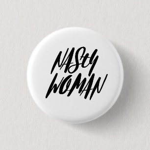 Badge Rond 2,50 Cm Bouton MÉCHANT de FEMME
