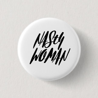 Badge Rond 2,50 Cm Bouton MÉCHANT de FEMME