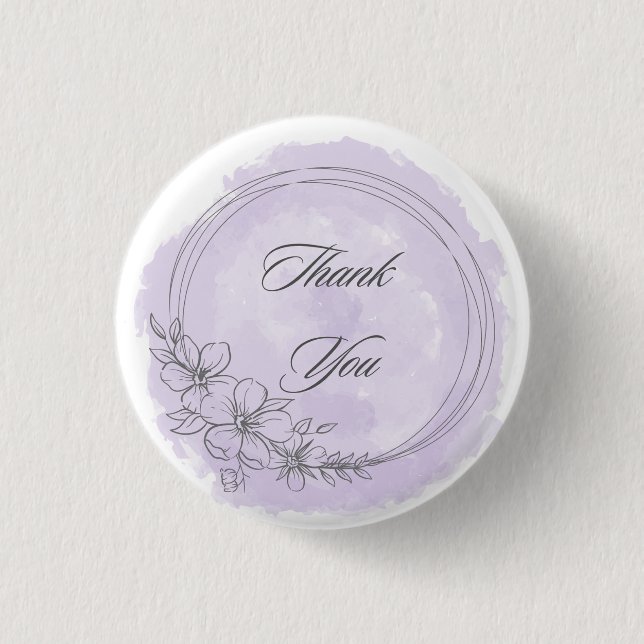 Badge Rond 2,50 Cm bouton merci (Devant)