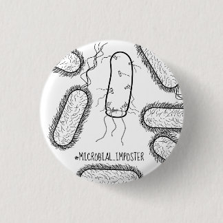 Badge Rond 2,50 Cm Bouton microbien d'Imposter