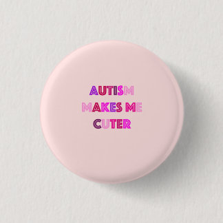 Badge Rond 2,50 Cm Bouton mignon d'autisme