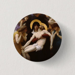 Badge Rond 2,50 Cm Bouton Mort de Jésus