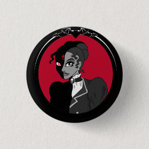 Badge Rond 2,50 Cm Bouton Myna Harker BRW